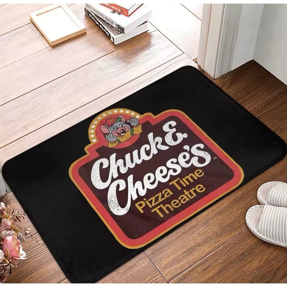 Chuck E Cheese Pizza Time Theatre Rug Indoor Doormat Carpet Decor Mancave 22x15‎